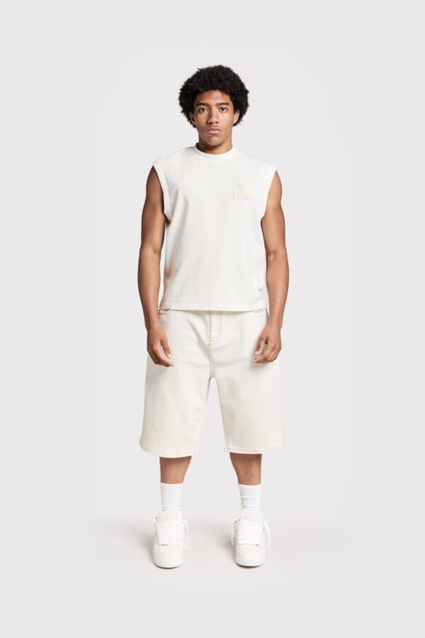 Eurabel Raw Edge Sleeveless Tee – Lightweight Summer Tank