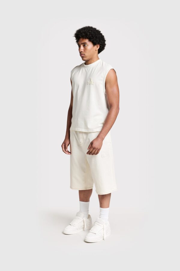 Eurabel Raw Edge Sleeveless Tee – Lightweight Summer Tank - Image 2