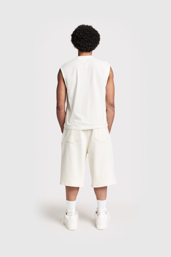 Eurabel Raw Edge Sleeveless Tee – Lightweight Summer Tank - Image 3