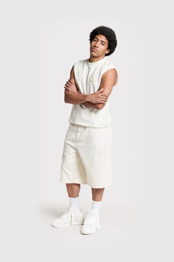 Eurabel Raw Edge Sleeveless Tee – Lightweight Summer Tank - Image 4