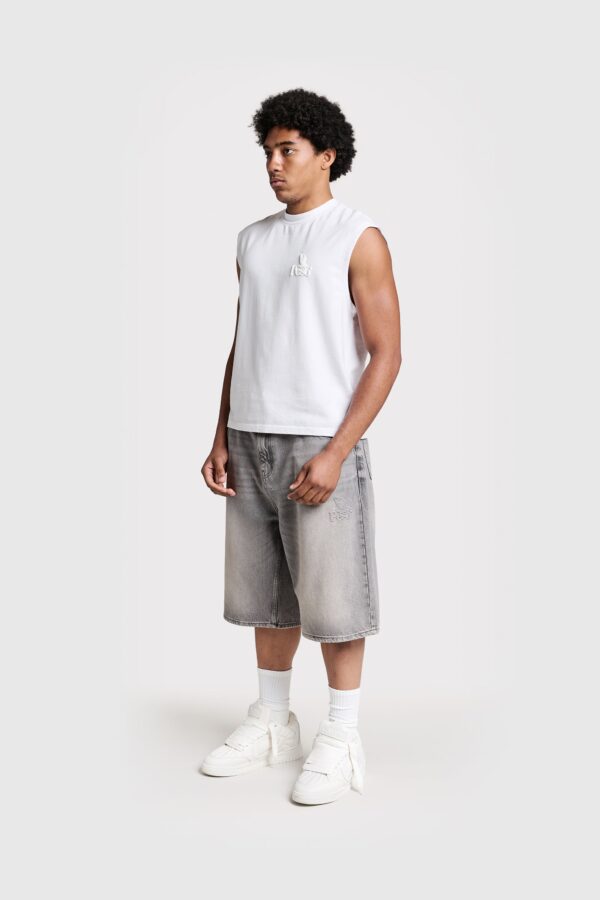 Eurabel Sleeveless Raw Edge Tee – Casual Summer Tank - Image 2