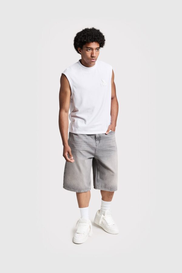 Eurabel Sleeveless Raw Edge Tee – Casual Summer Tank - Image 4