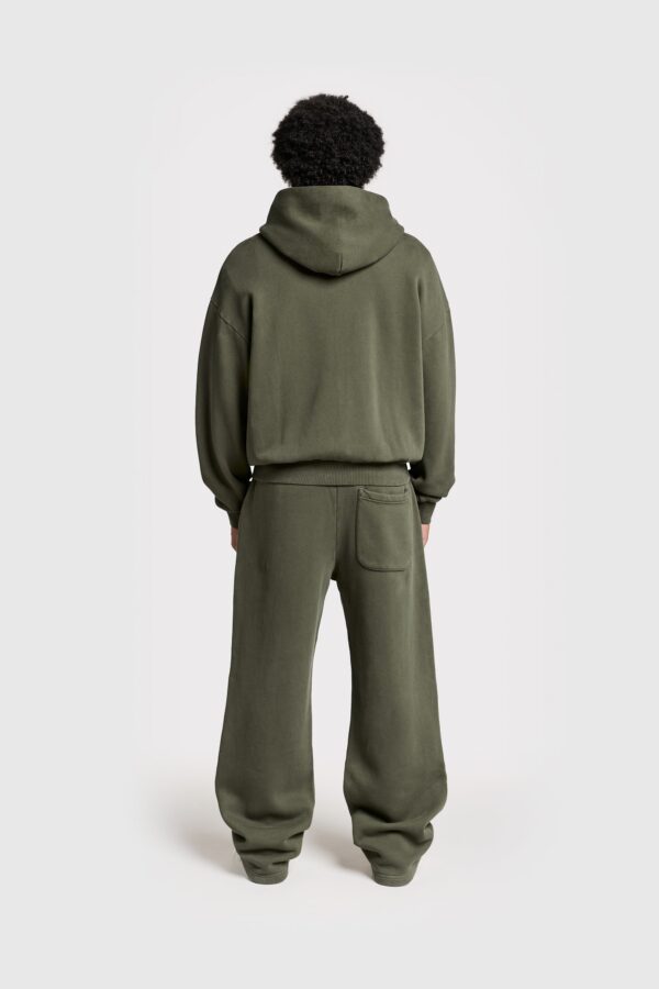 Eurabel Raw Edge Zip-Up Hoodie – Casual Streetwear Essential - Image 3