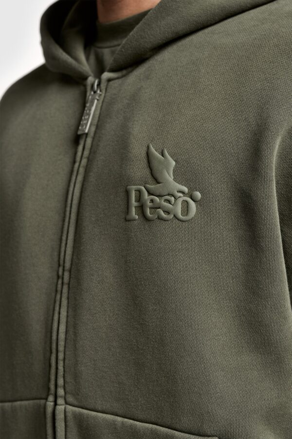 Eurabel Raw Edge Zip-Up Hoodie – Casual Streetwear Essential - Image 7