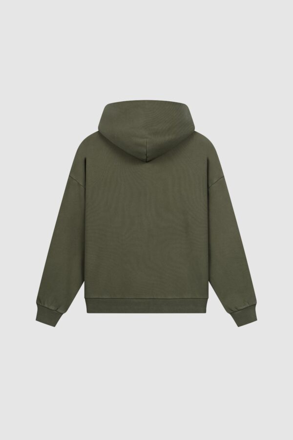 Eurabel Raw Edge Zip-Up Hoodie – Casual Streetwear Essential - Image 9