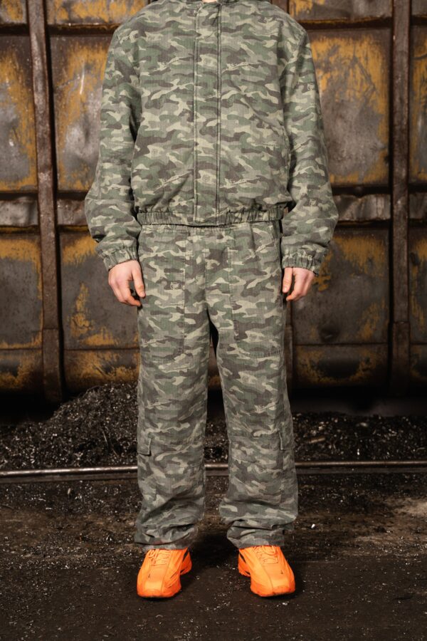 Eurabel Green Camo Ripstop Pants – Durable Outdoor Trousers - Image 2