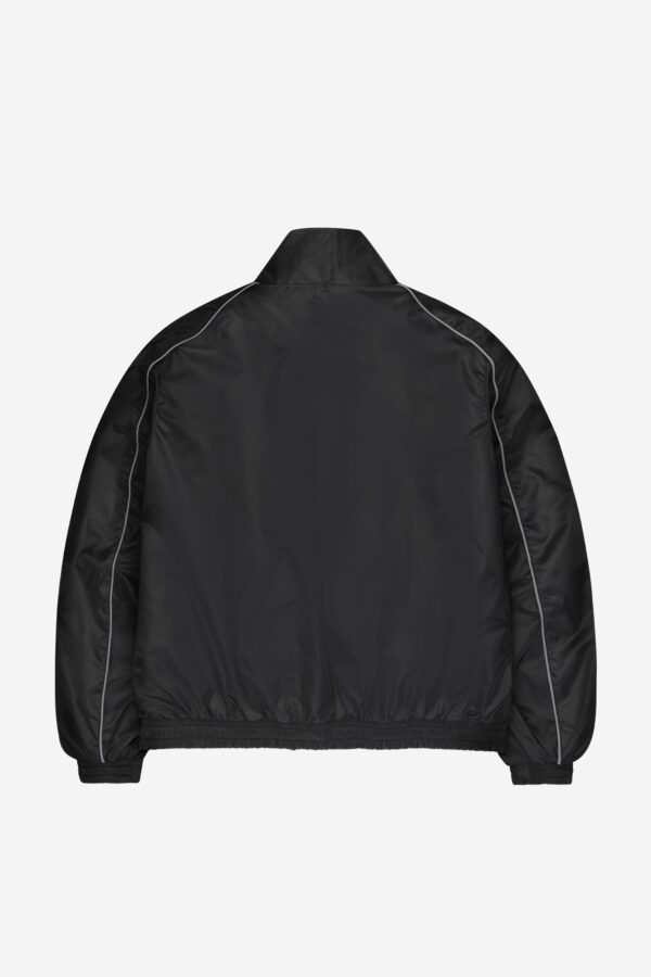 Eurabel Black Plus Size Track Jacket – Lightweight Zip-Up Outerwear - Image 3